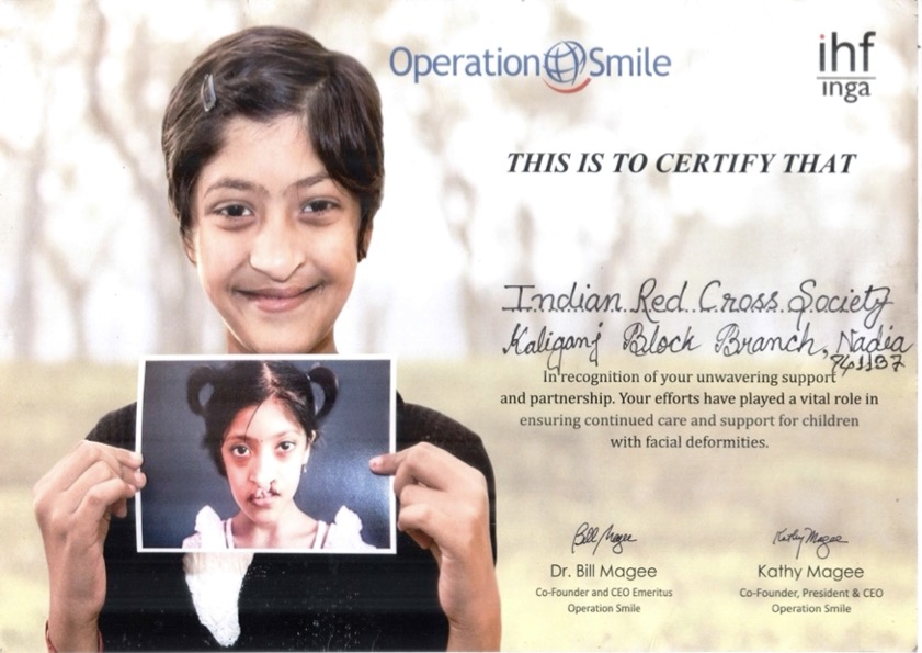 Operation Smile Certificate